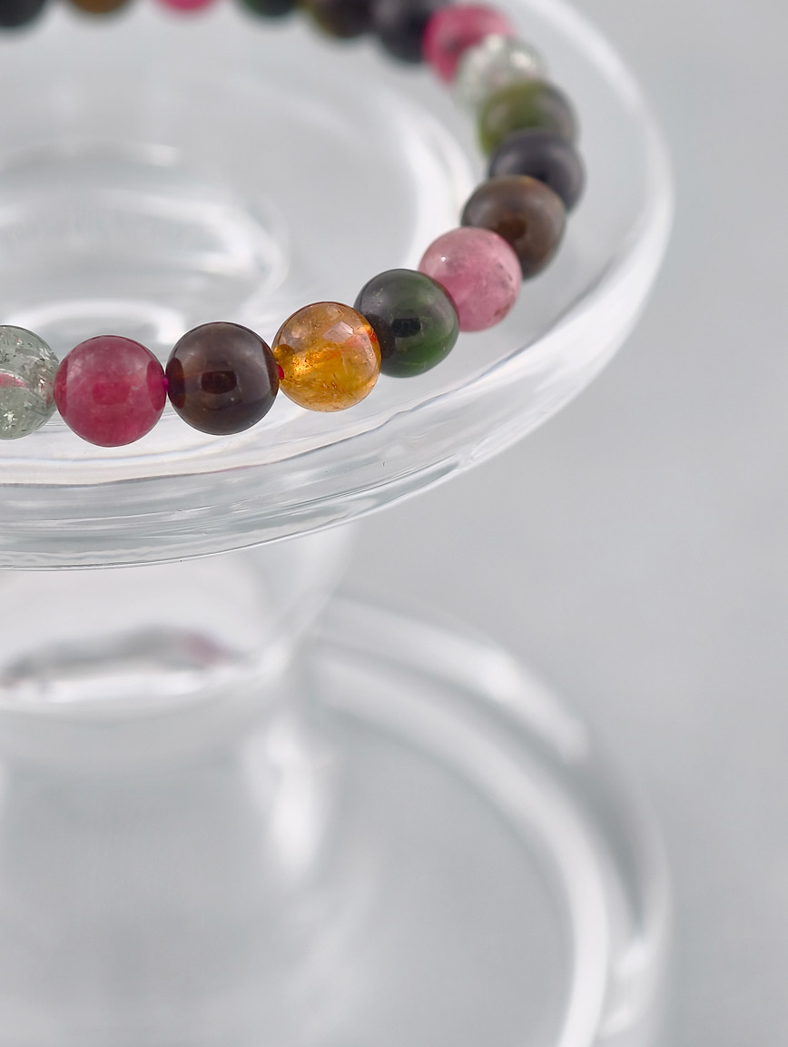 Natural Rainbow Tourmaline Energy Bracelet image