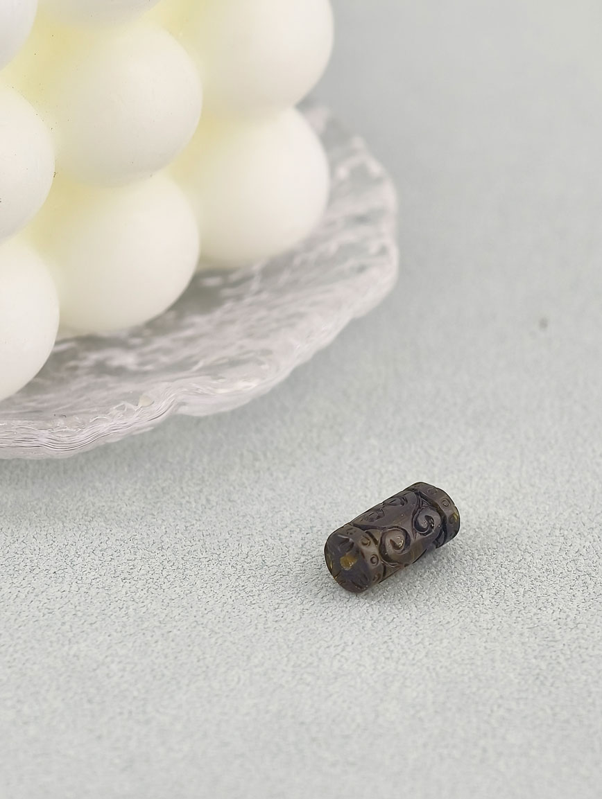 Natural Tourmaline Good Luck Bead DIY Accessory image