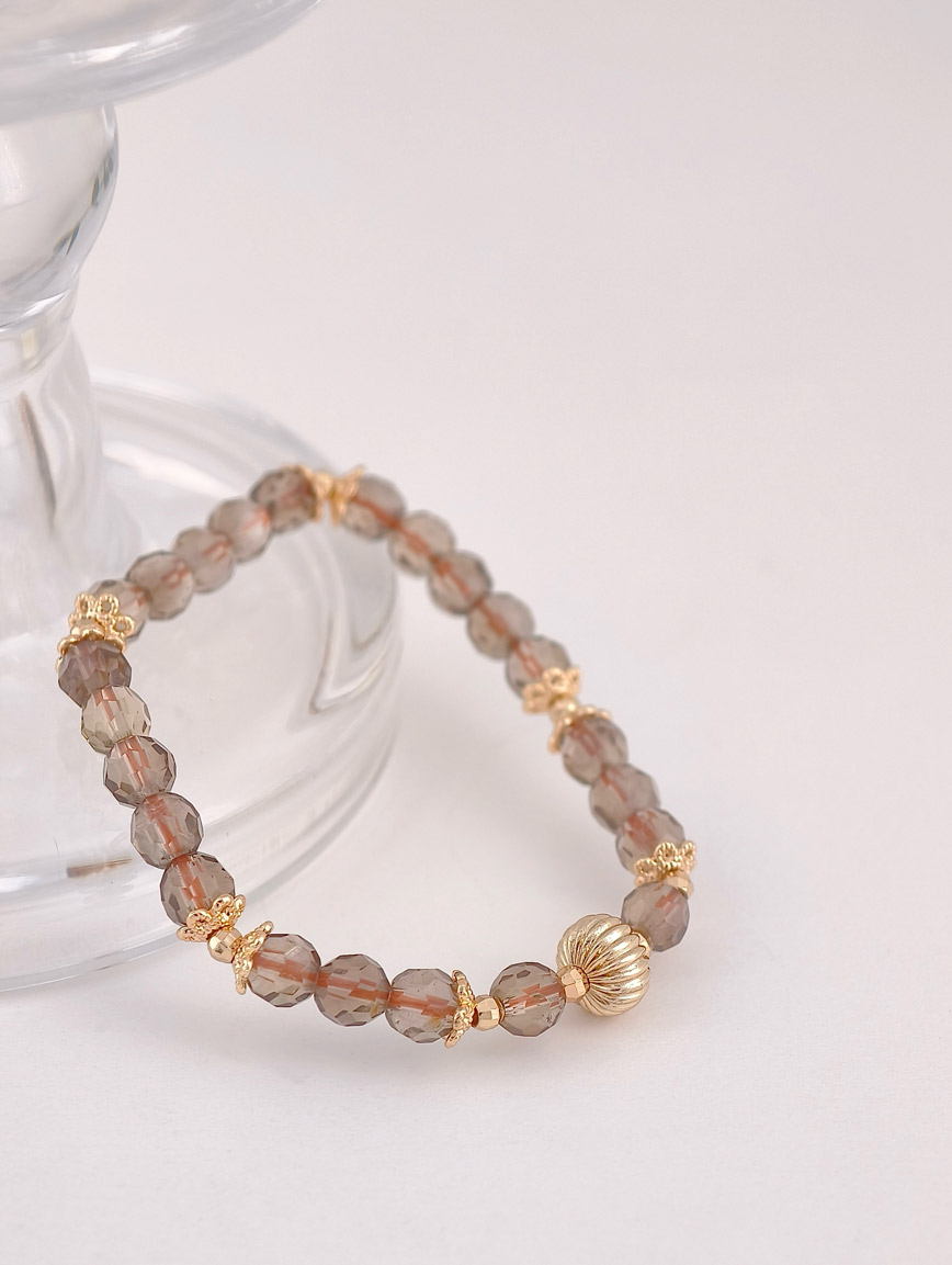 Natural Smoky Quartz Delicate Style Bracelet image