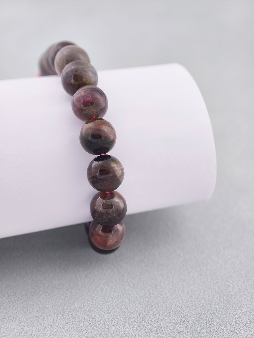 Natural Layered Watermelon Tourmaline Bracelet image