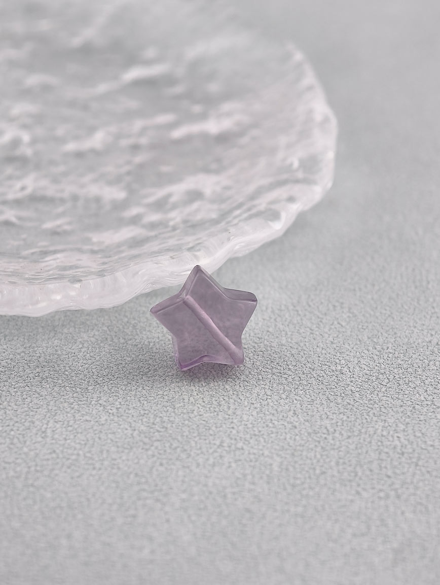 Natural Colored Fluorite Star DIY Accessory image