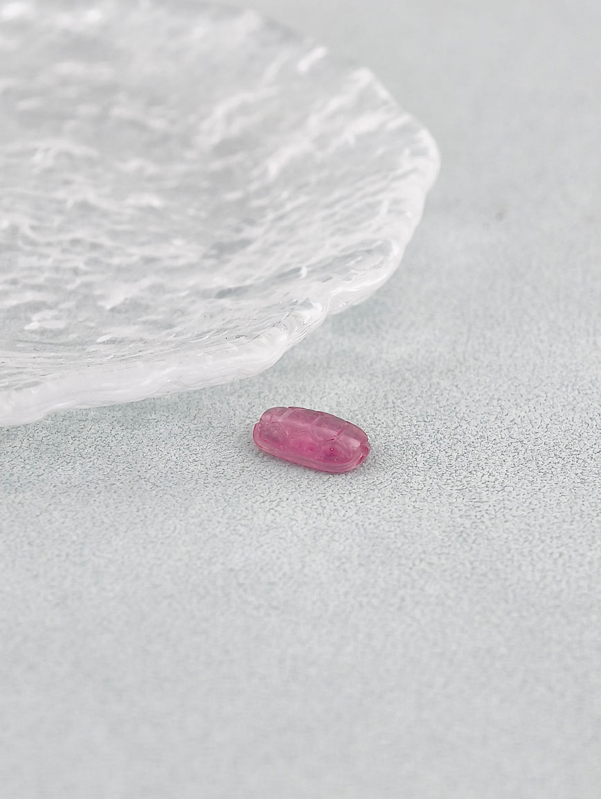 Natural Three Colors of Tourmaline Tortoise Shell DIY Accessory image