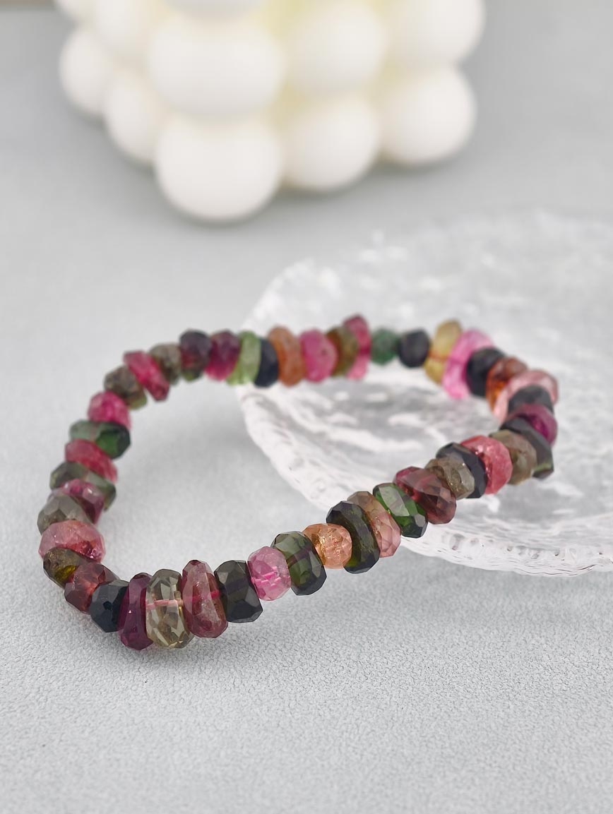 Natural Brazilian Old Mine Tourmaline Bracelet image