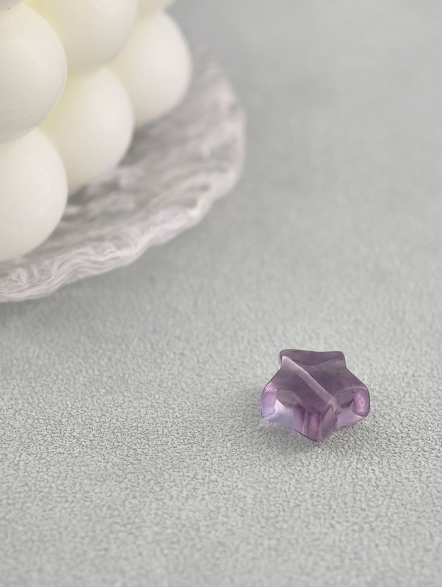 Natural Colored Fluorite Star DIY Accessory image