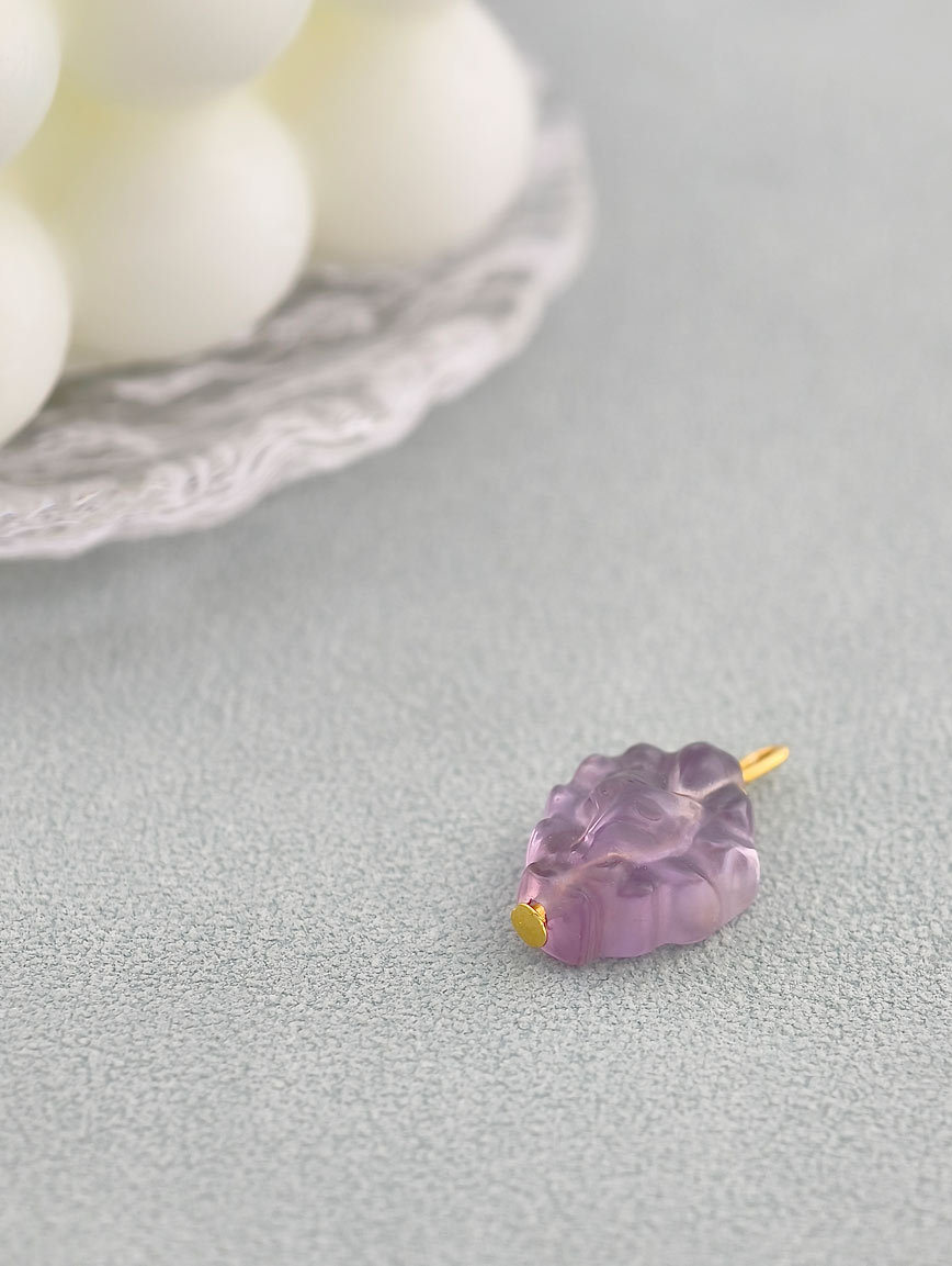 Natural Amethyst Nine-Tailed Fox DIY Accessory image