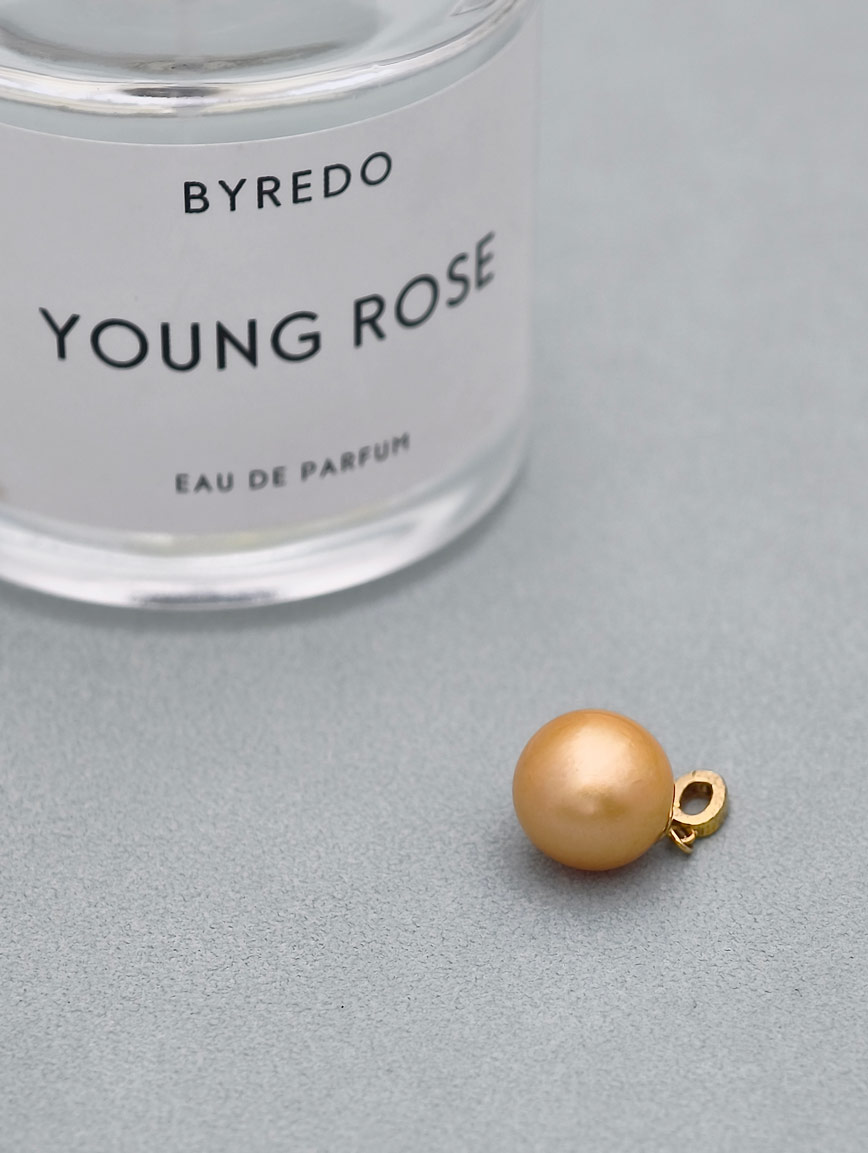 S925 Silver South Sea Golden Pearl Pendant image