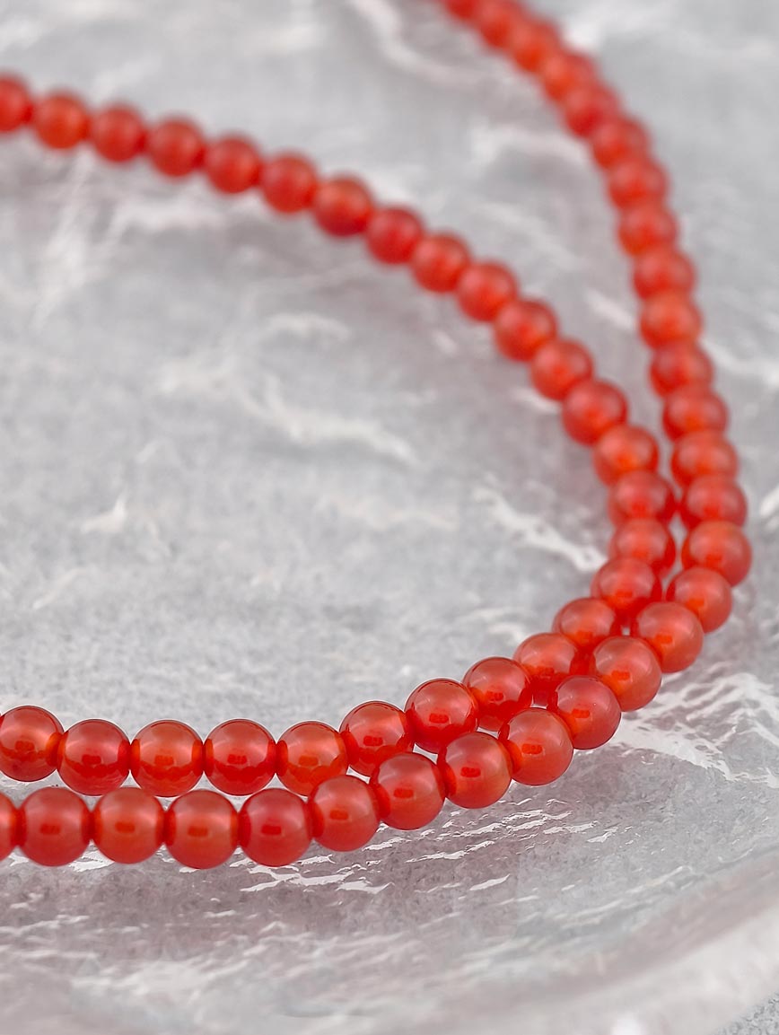 Natural Agate Three-Wrap Bracelet image