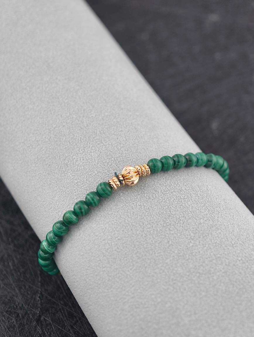 Natural Malachite Delicate Style Bracelet image