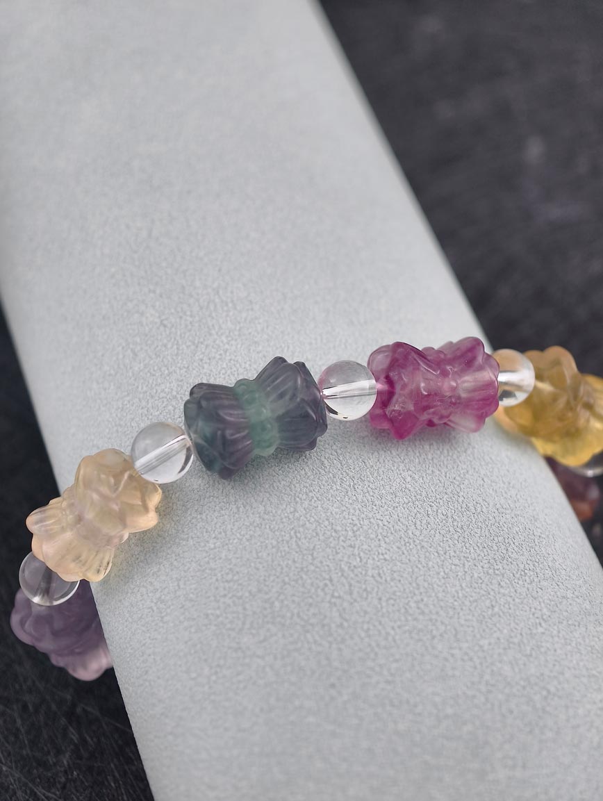 Natural Fluorite Delicate Style Bracelet image