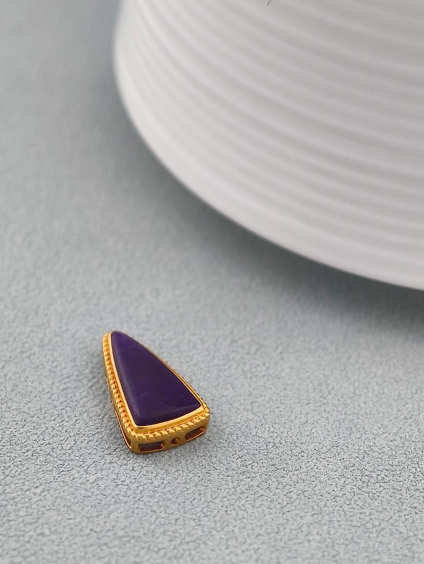18K Gold Mysterious Purple Sugilite DIY Accessory image