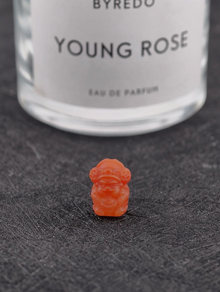 Natural South Red Agate God of Wealth DIY Accessory image