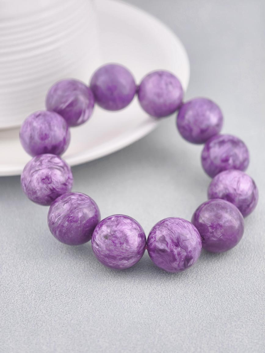 Natural Charoite Energy Bracelet image