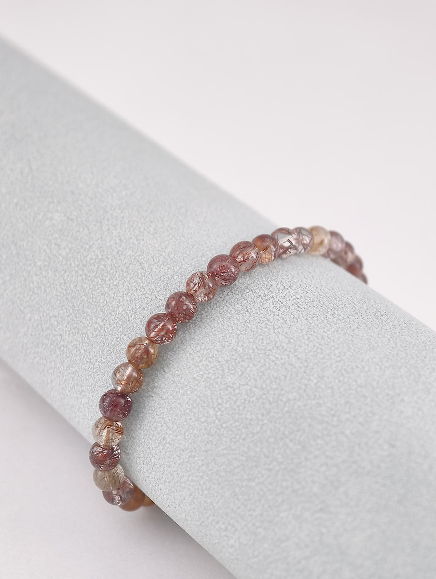 Natural Copper Rutilated Quartz Bracelet image