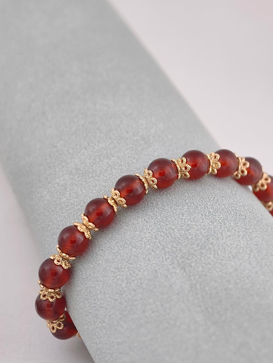 Natural Garnet Exclusive Design Bracelet image