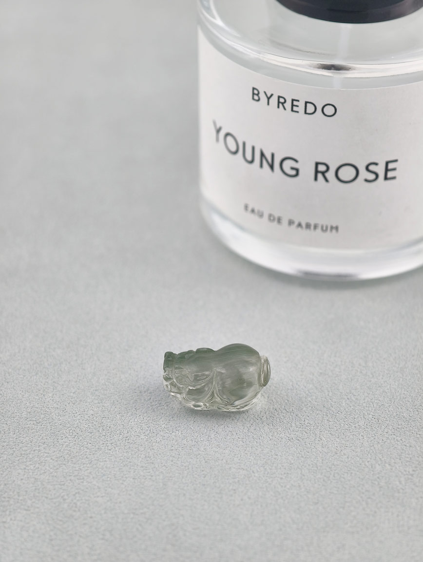 Natural Green Rutilated Quartz Pi Xiu DIY Accessory image