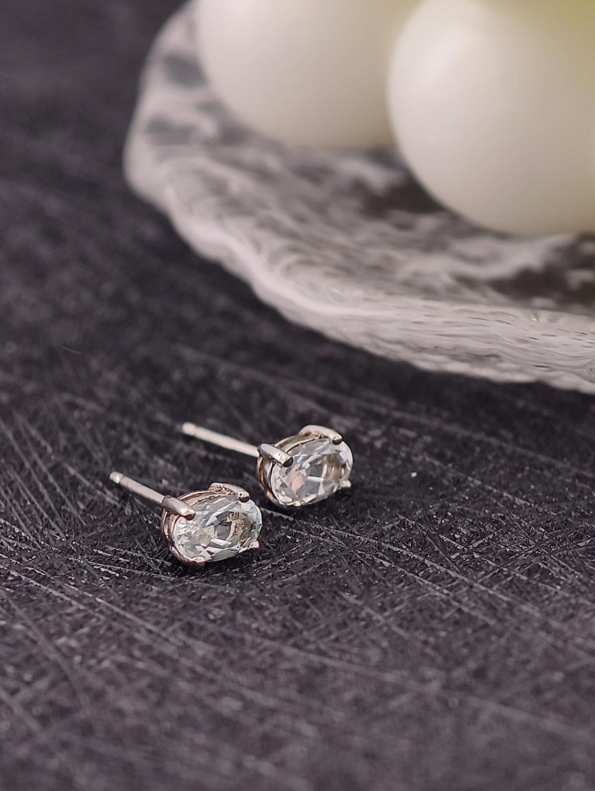 Natural Topaz Sterling Silver Earrings image