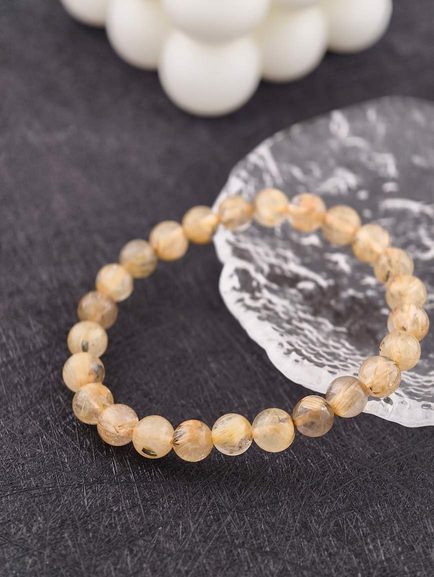 Natural Rutilated Quartz Energy Bracelet image