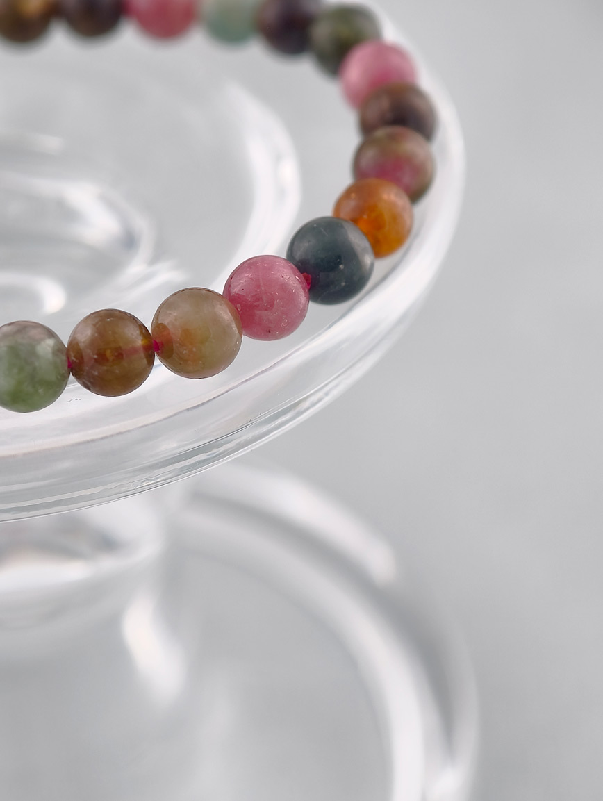 Natural Rainbow Tourmaline Bracelet image