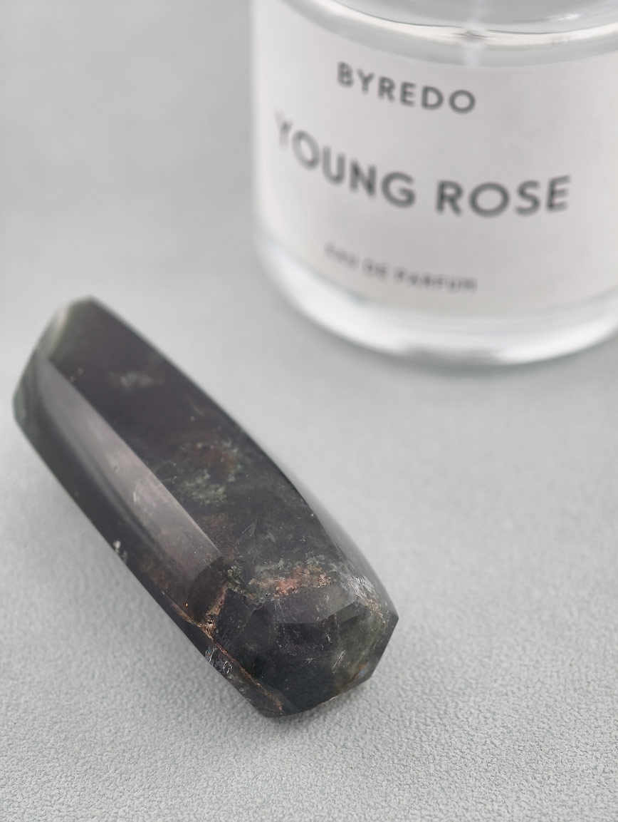 Top Grade Natural Green Phantom Crystal Column image