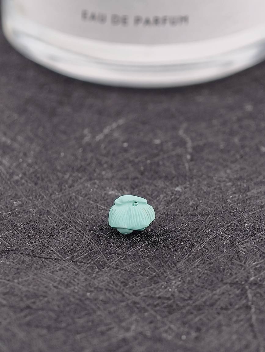 Turquoise Lotus Pod Carving Key DIY Accessory image