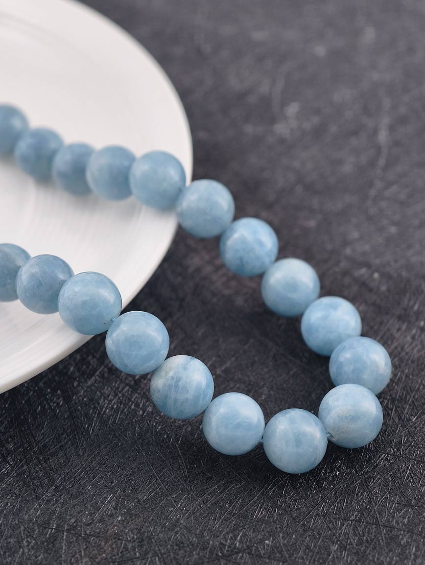 Natural Aquamarine Simple Style Necklace image