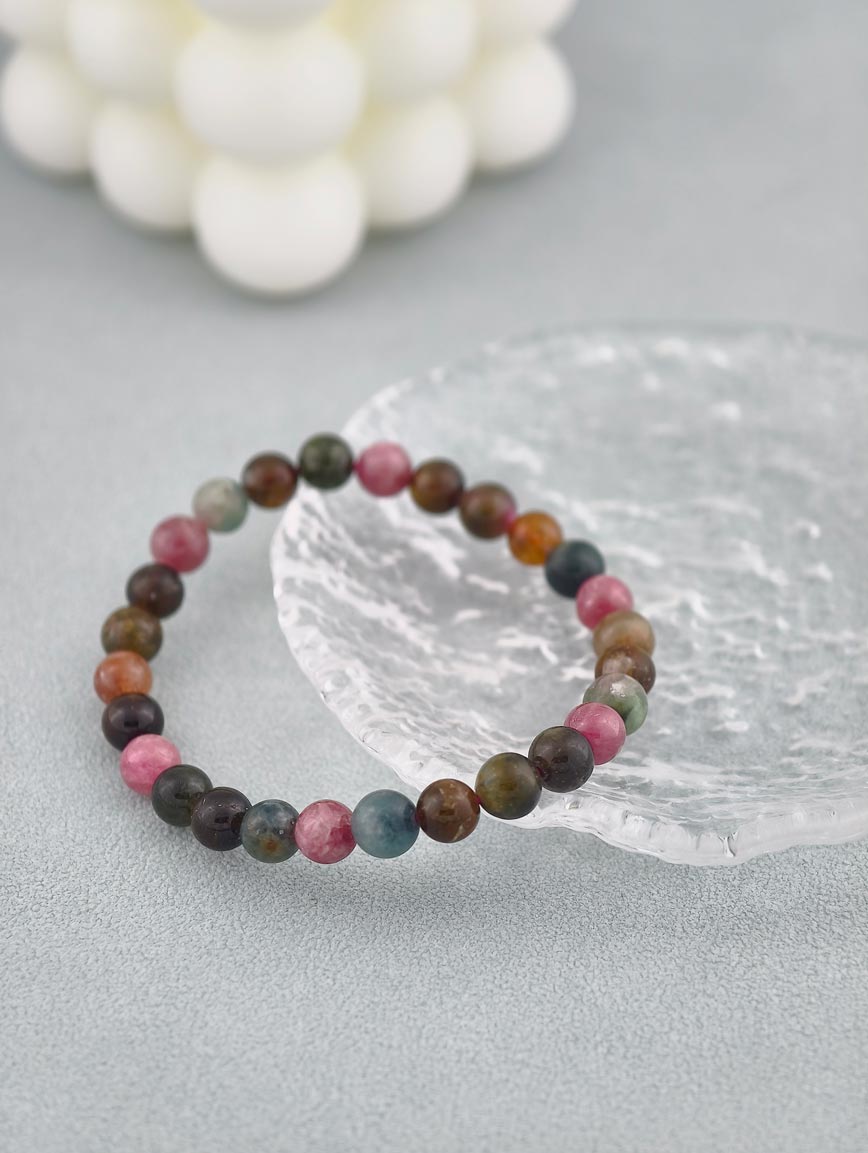 Natural Rainbow Tourmaline Bracelet image