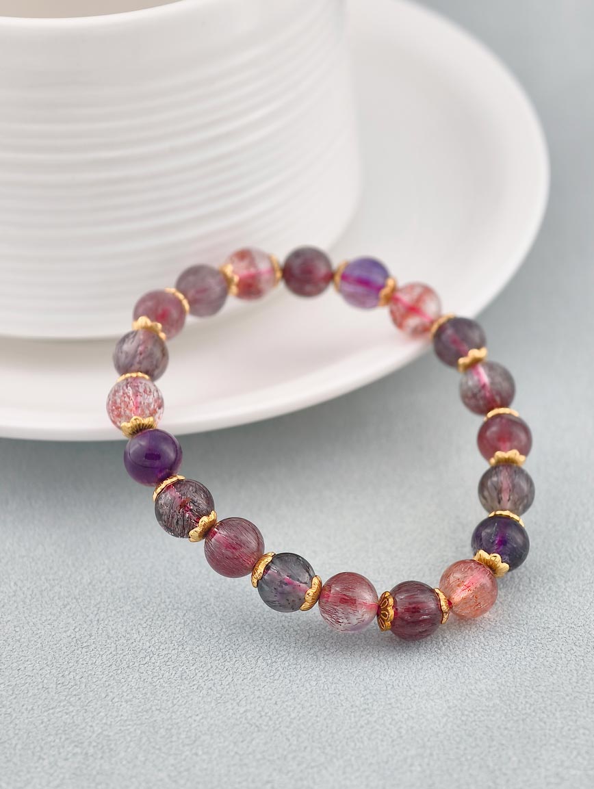 Natural Super Seven Simple Style Bracelet image