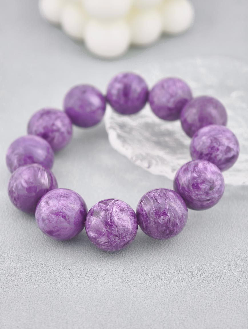 Natural Charoite Energy Bracelet image