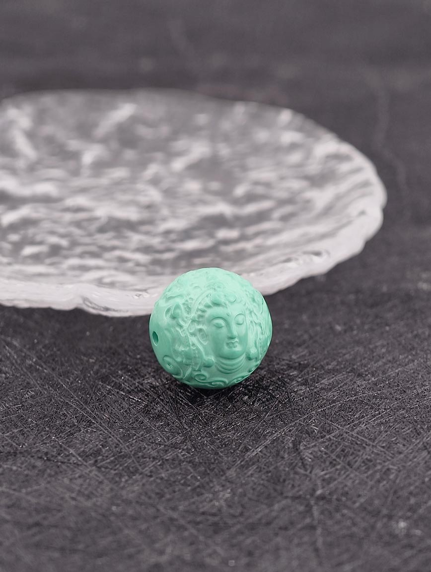 Natural Turquoise Guanyin Bodhisattva DIY Accessory image