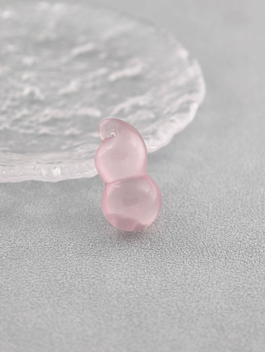 Natural Rose Quartz Gourd DIY Accessory image