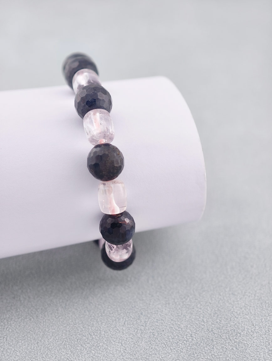 Natural Sapphire and Kunzite Bracelet image