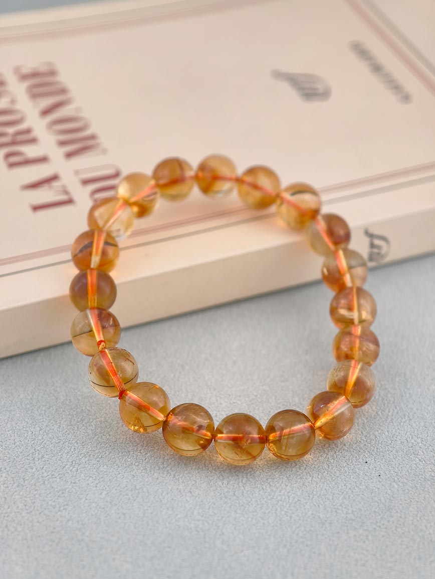 Natural Brazilian Old Mine Citrine Bracelet image