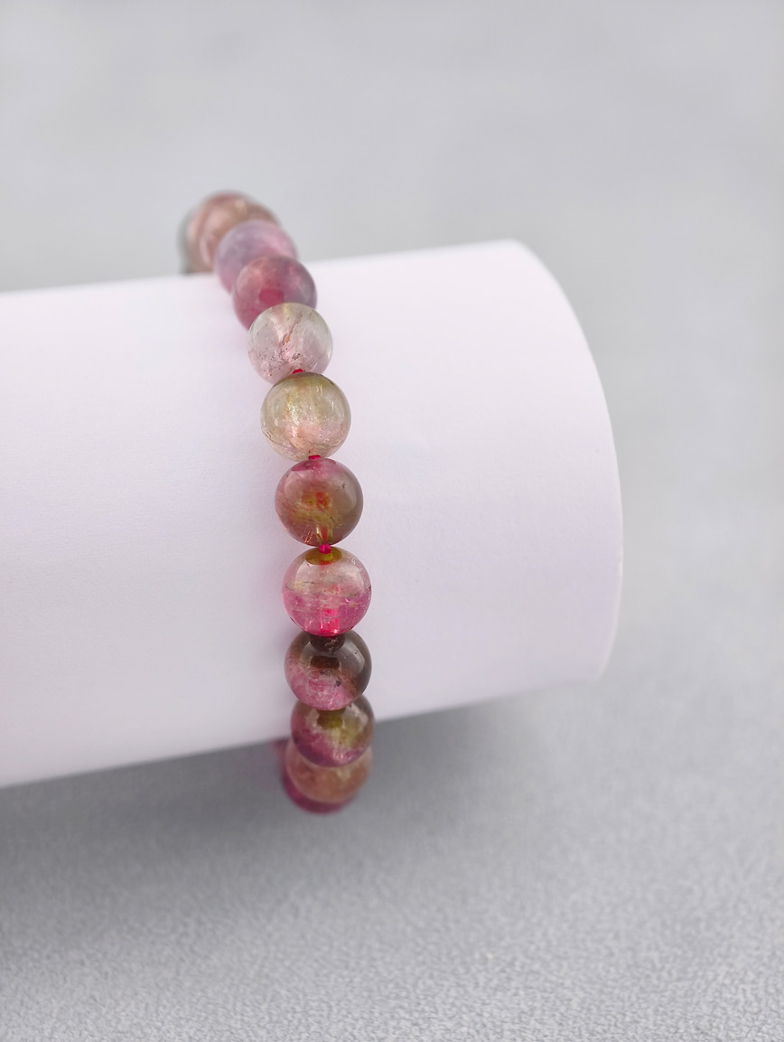 Collectible Natural Watermelon Tourmaline Bracelet image