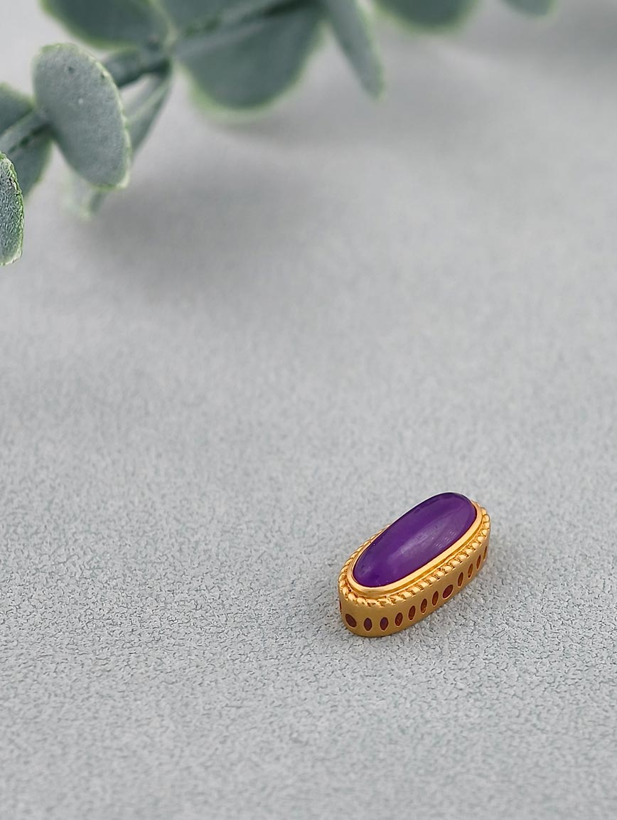18K Gold Oval Sugilite DIY Accessory image