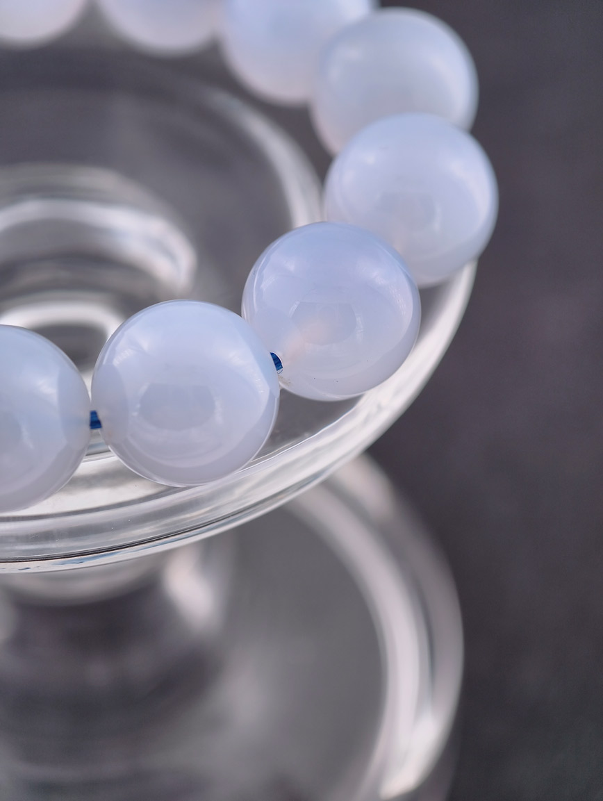 Natural Blue Chalcedony Bracelet image