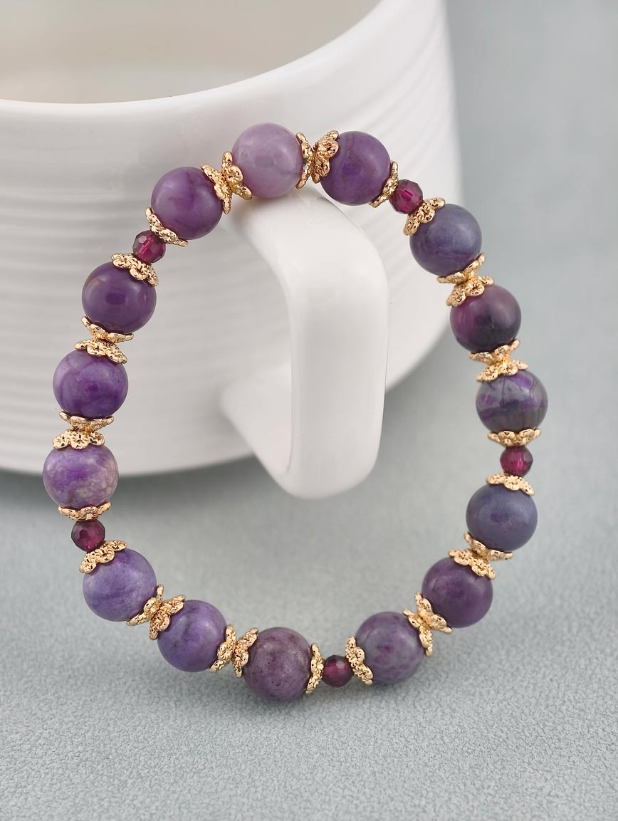 Natural Sugilite Delicate Style Bracelet image