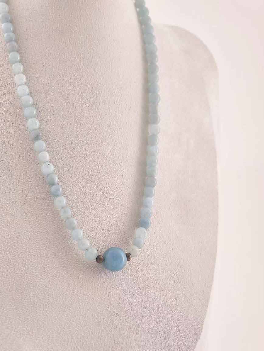 Natural Aquamarine Necklace