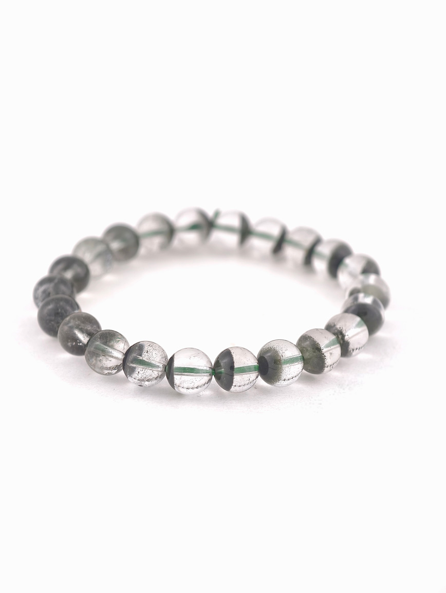 Natural Brazilian Green Phantom Bracelet