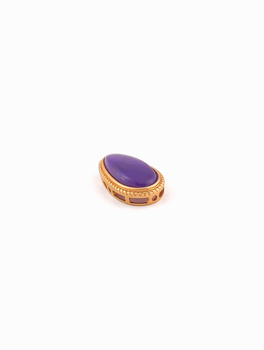18K Gold Inlaid Sugilite DIY Accessory