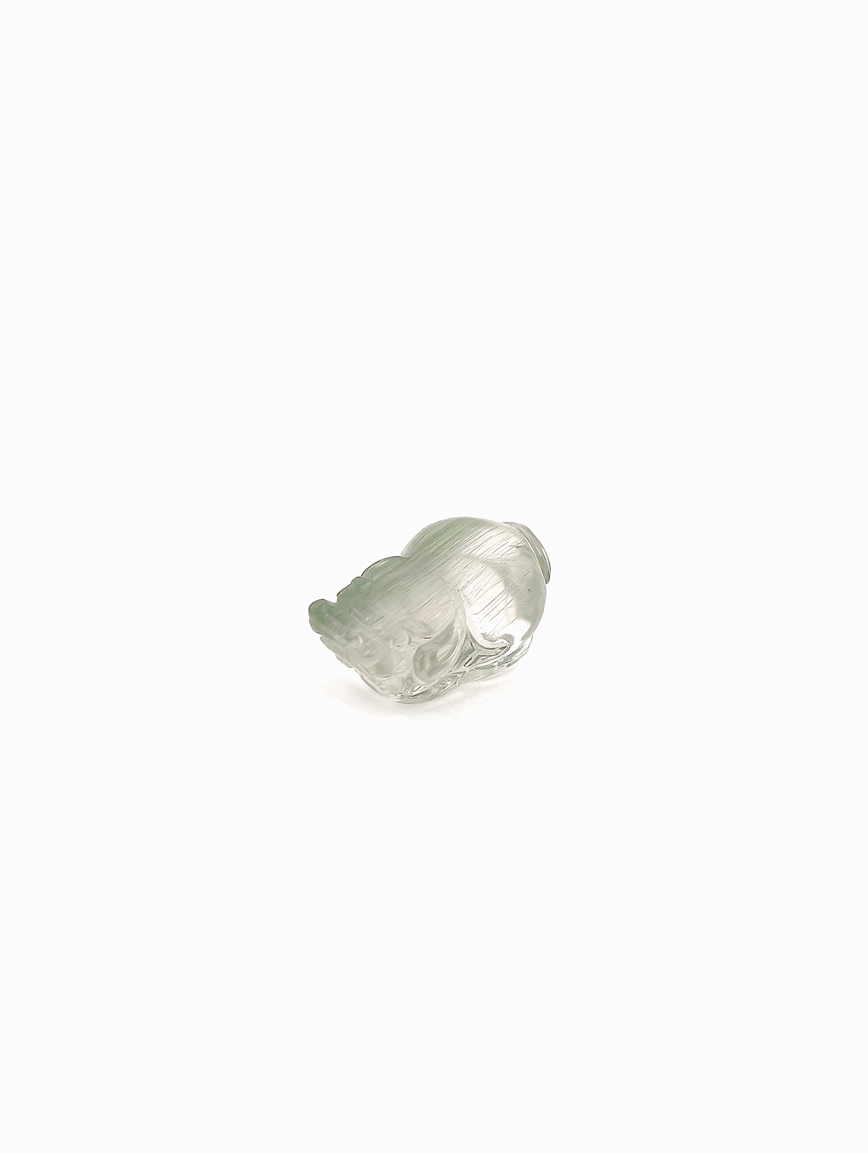 Natural Green Rutilated Quartz Pi Xiu DIY Accessory