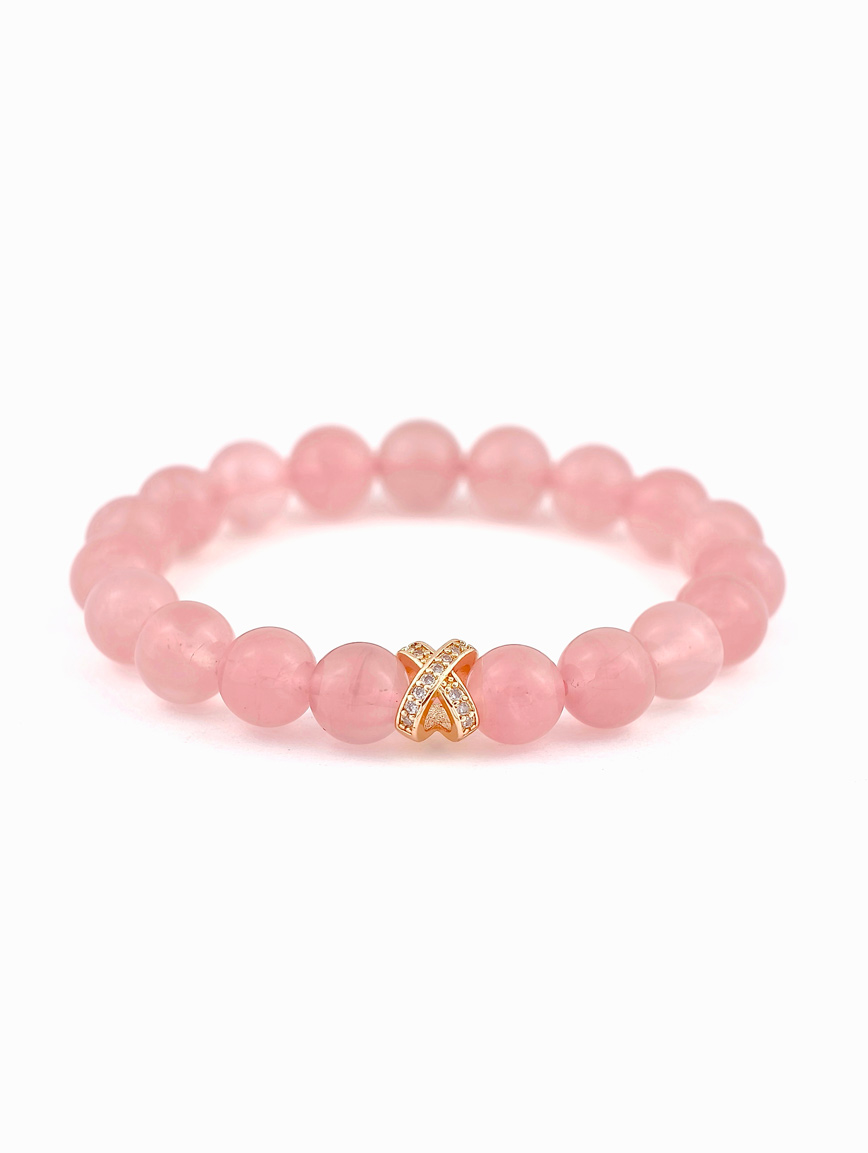 Natural Rose Quartz Delicate Style Bracelet