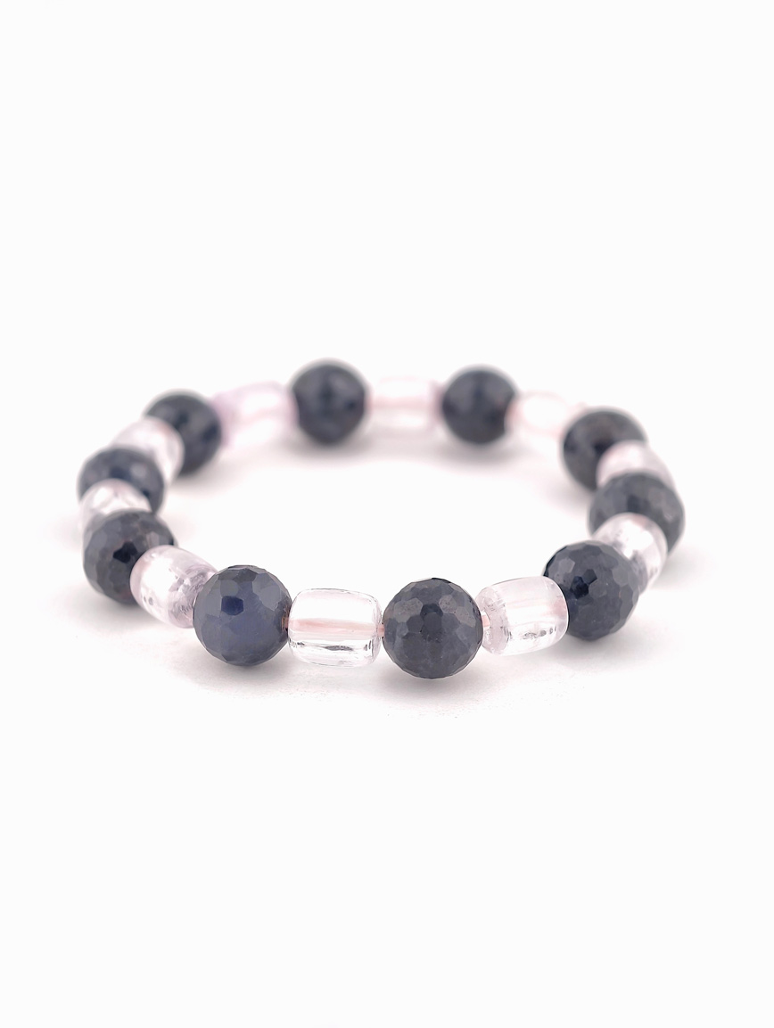 Natural Sapphire and Kunzite Bracelet
