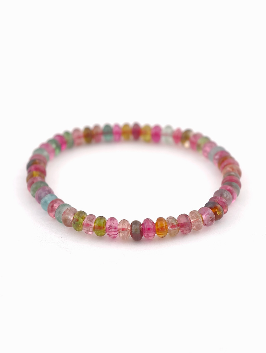 Natural Abacus Bead Tourmaline Bracelet