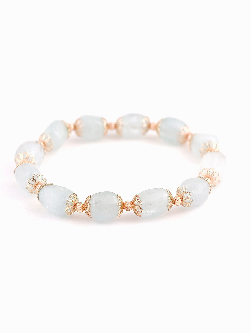 Natural Aquamarine Delicate Style Bracelet