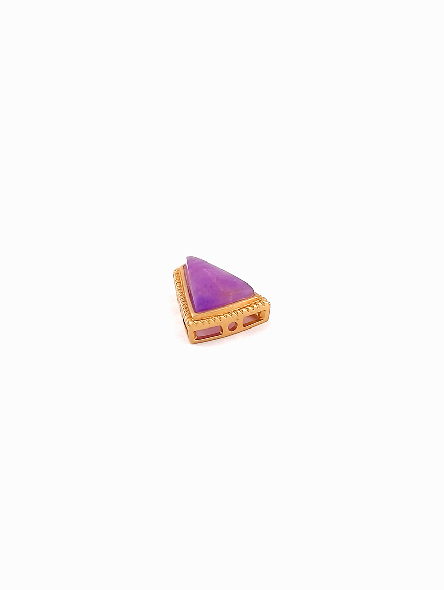 18K Gold Natural Sugilite Unique Style DIY Accessory