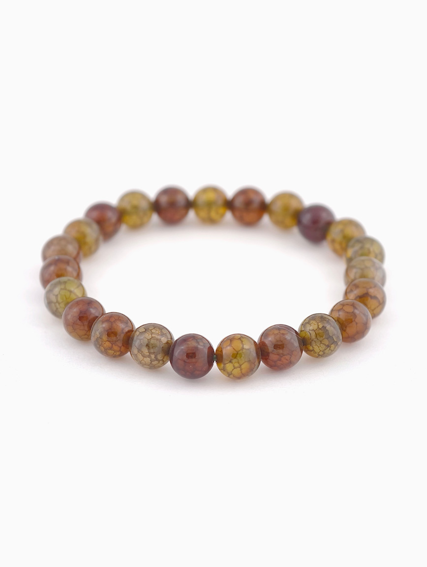 Natural Dragon Pattern Agate Bracelet