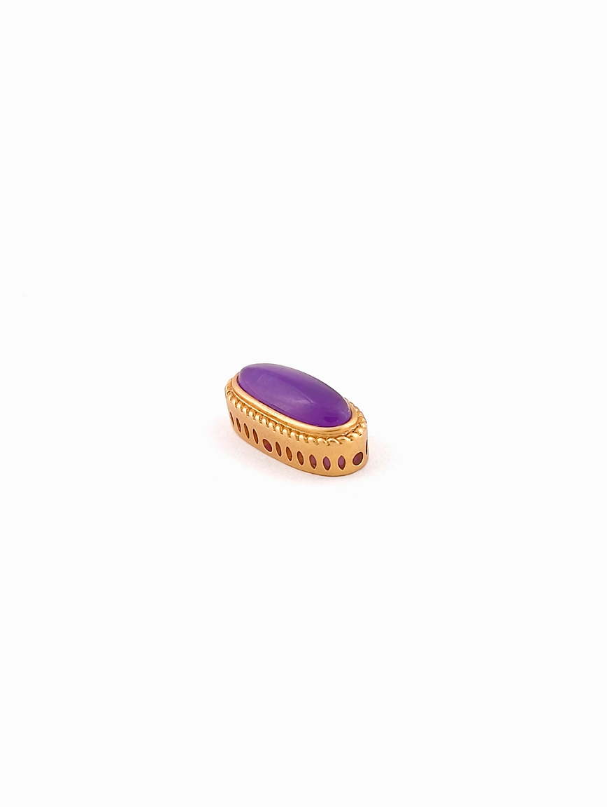 18K Gold Oval Sugilite DIY Accessory