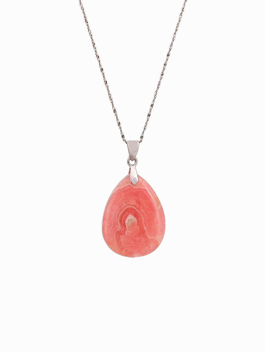 Natural Rhodochrosite Pendant