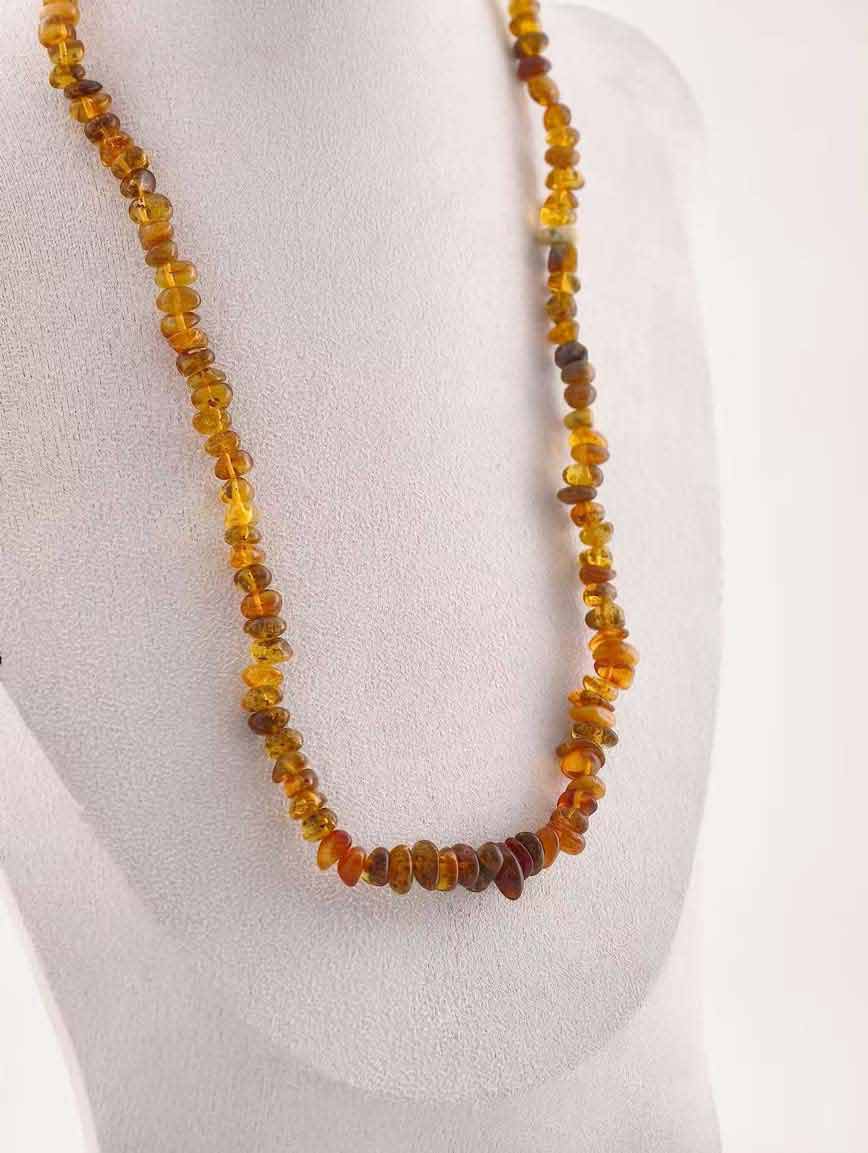 Natural Gradient Amber Necklace