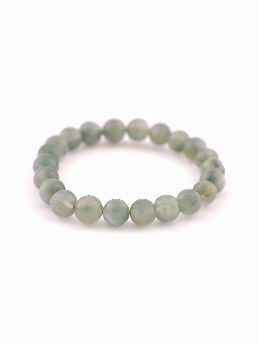 Natural Green Rutilated Quartz Energy Bracelet